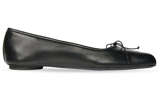 (WMNS) Balenciaga Anatomic Ballerina Shoes 'Black Shiny Soft Sheepskin' 714260WBCW01000
