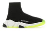 (WMNS) Balenciaga Speed Sneaker 'Black Neon Yellow' 587280W2DB91016