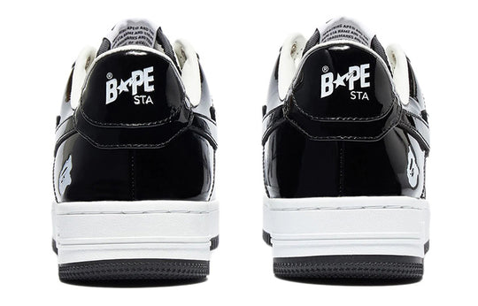 (WMNS) A BATHING APE Bape Sta 'Black White' 1I70-291-001-BLACK