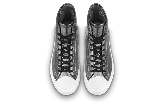 LOUIS VUITTON Tattoo Ankle Sneakers 'Silver Plaid Monogram' 1A90F1