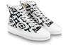 (WMNS) LOUIS VUITTON Stellar Ankle Sneakers 'White with Black Monogram' 1A8CYE