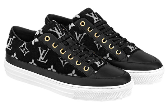(WMNS) LOUIS VUITTON Stellar Sneakers 'Black with White Monogram' 1A964V