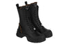 (WMNS) LOUIS VUITTON LV Circle Ruby Flat Ranger Boots 'Black with Brown Monogram' 1AB12T