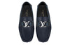 LOUIS VUITTON LV Monte Carlo Moccasin Shoes 'Navy with Monogram Collar' 1AANOW