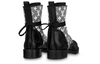(WMNS) LOUIS VUITTON Since 1854 Metropolis Flat Ranger Boots 'Black with Grey Denim Monogram' 1AB2WR