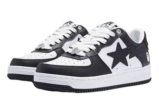 (WMNS) A BATHING APE Bape Sta 'Black White' 1I70-291-006-BLACK