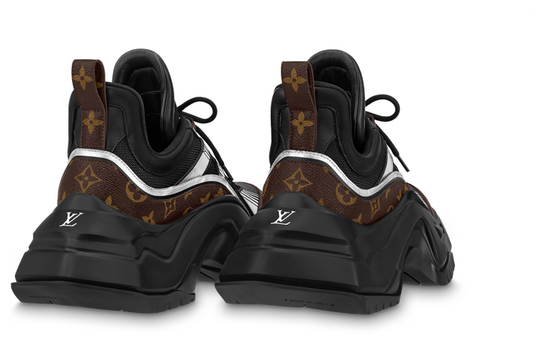 LOUIS VUITTON Archlight 2.0 Platform Sneakers 'Black White with Brown Monogram' 1ABIHC