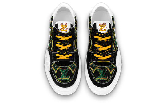 LOUIS VUITTON Ollie Sneakers 'Black Green Yellow' 1A8Q71