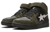 A Bathing Bape Sk8 Court Sta Hi 'Olive Black' 1G70-191-037