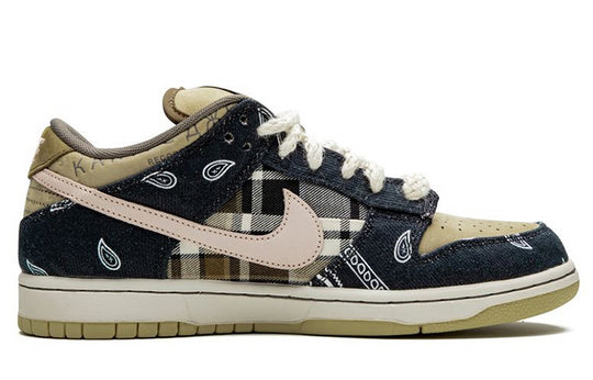 Nike x Travis Scott SB Dunk Low Jackboys 'Blue Khaki' CT5053-001(S-BOX)