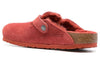 Birkenstock(WMNS) Boston Shearling Suede Leather Narrow Fit 'Sienna Red'