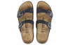 Birkenstock(WMNS) Sierra Waxy Leather Narrow Fit Sandals 'Black'