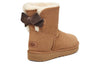 UGG(WMNS) Mini Bailey Suede Bow for 'Chestnut'