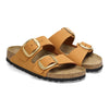 Birkenstock(WMNS) Arizona Big Buckle Nubuck Leather Narrow Fit Sandals 'Burnt Orange'