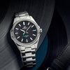 CASIOWaterproof EDIFICE Sapphire Crystal Mens Black Analog