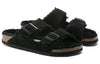 BirkenstockArizona Fleece Lined Shoe Version Black Unisex