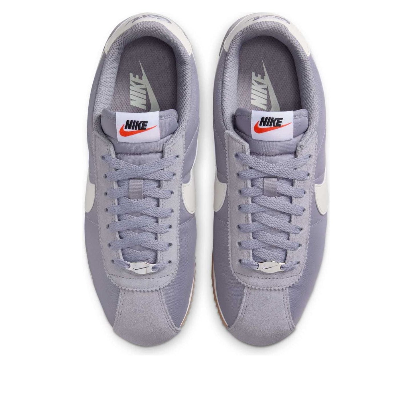 Nike(WMNS) Cortez Textile 'Cement Grey Gum Light Brown Safety Orange Sail'