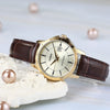 CASIOENTICER&DRESS Series Vintage Waterproofes Yellow Couple Quartz Gold Analog