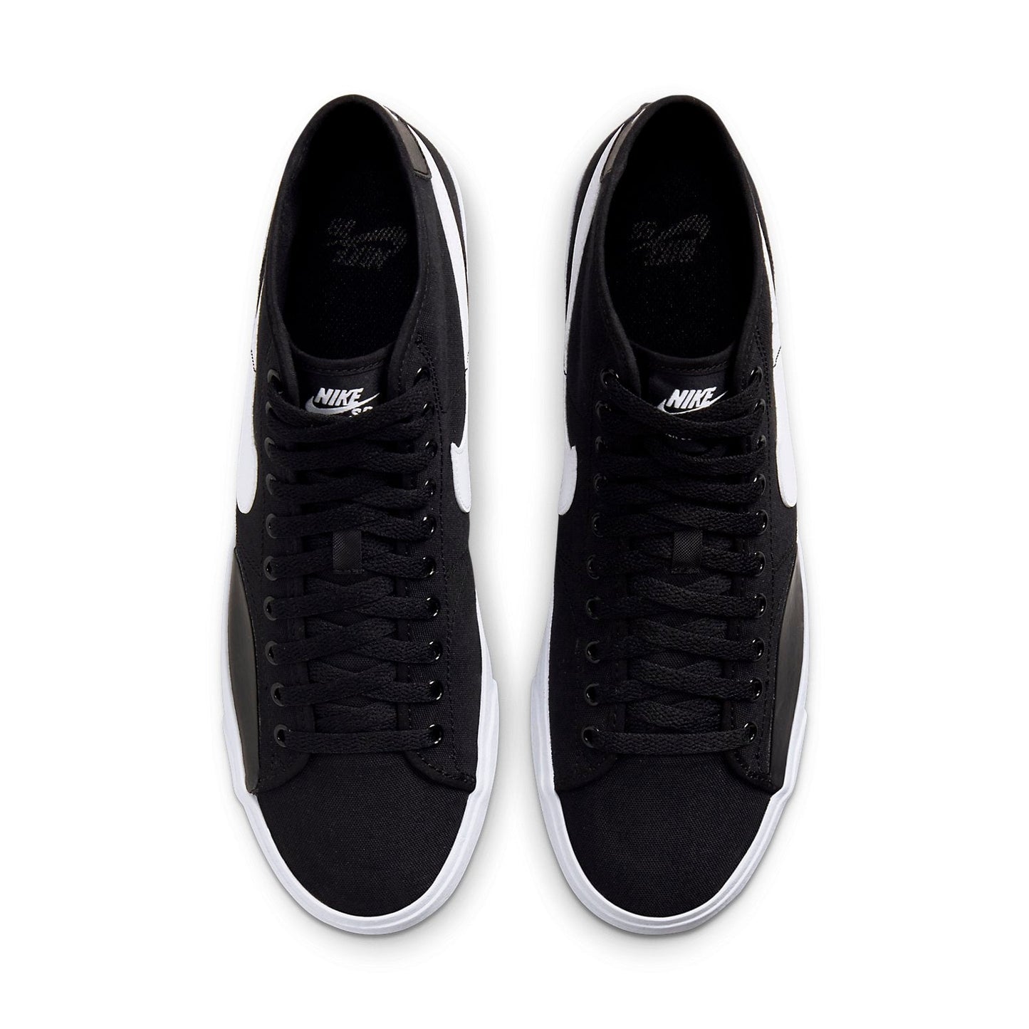 NikeBlazer Court Mid SB 'Black White'