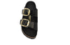Birkenstock(WMNS) Arizona Big Buckle Natural Leather Narrow Fit Sandals 'Patent High Shine Black'