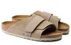 BirkenstockKyoto Nubuk Leather Narrow Fit Slides ' Taupe'