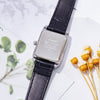 CASIOVintage Style Square Red Squarees Quartz Black Analog