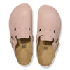 BirkenstockBoston Suede Leather Sandals 'Light Rose'
