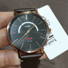 CASIOMen's Dress Series Waterproof Quartz Black Dial 43mm Leather Strap Watch Mens Brown Analog