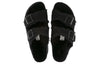 BirkenstockArizona Shearling Suede Leather Narrow Fit 'Black'