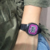 CASIOSTANDARD Electronic Pink/Black Unisex Pink DialBlack Strap Unisex Mens PinkBlack Digital