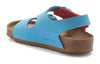 Birkenstock(PS) Milano HL Kids Birko-Flor Birkibuc Narrow Fit 'Sky Blue/Active Red'