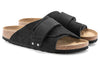 BirkenstockKyoto Nubuck-Suede Leather Sandals 'Black'