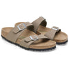 BirkenstockSydney Vegan Synthetics Vegan Narrow Fit Sandals 'Gray Taupe'