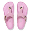 Birkenstock(WMNS) Gizeh Big Buckle Natural Leather Patent Narrow Fit Sandals 'High-Shine Fondant Pink'