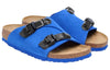 Birkenstock(WMNS) Zrich Tech Suede Leather Narrow Fit Sandals 'Blue'