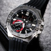 CASIOBluetooth Waterproof EDIFICE Sports Sapphire Crystal Quartz Solar Powered Mens Silver Analog/Digital Combo