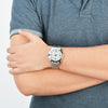 CASIOSTANDARD Steel Band Men's White Stainless Steel Strap White Dial Mens White Analog