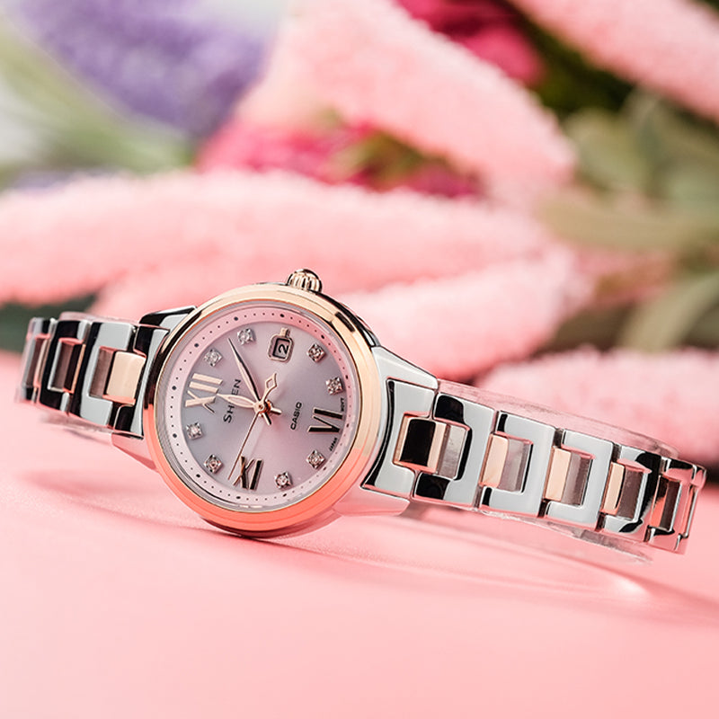 CASIOSHEEN Solar Powered Quartz Waterproof Sapphire Crystal