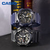 CASIOWaterproof Mens Blue Analog/Digital Combo