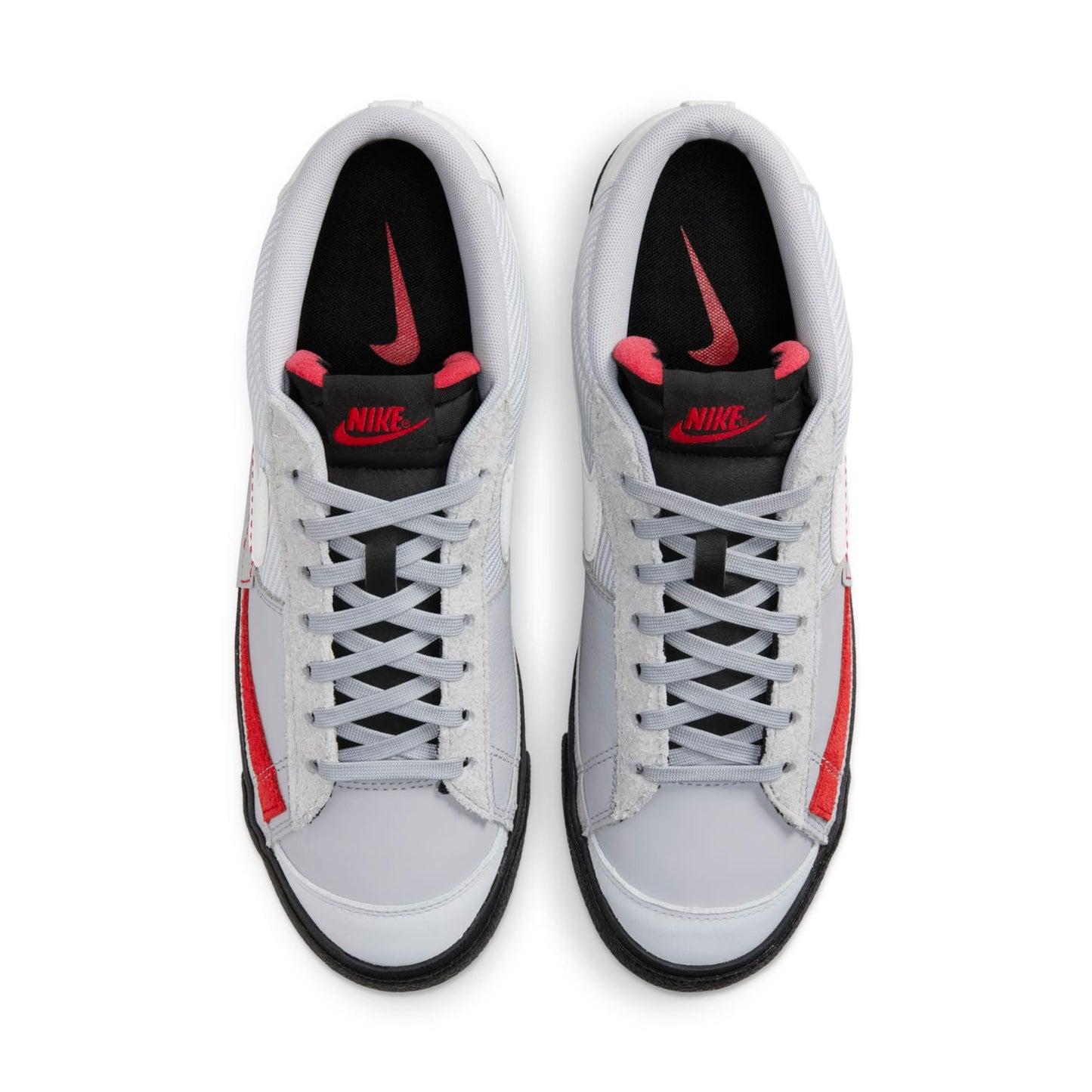 NikeBlazer Low Pro Club 'Wolf Grey University Red'