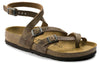 BirkenstockSeres Camberra Old Natural Leather Narrow Fit 'Tabacco'