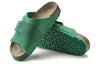 BirkenstockKyoto Nubuck Suede Leather Sandals 'Bold Green'