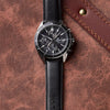 CASIOEDIFICE Waterproof Sapphire Crystal Solar Powered Mens Black Analog