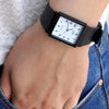 CASIOQuartz Waterproof White DialBlack Strap Mens WhiteBlack Analog