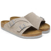 BirkenstockZrich Suede Leather Narrow Fit Sandals 'Stone Coin'