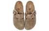 Birkenstock(WMNS) Boston Braided Suede Leather Sandals 'Taupe'