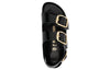 BirkenstockMilano Big Buckle Natural Leather Narrow Fit Sandals 'Patent High Shine Black'