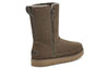 UGG(WMNS) Classic Zip Short Stiefel Fleece Lined Brown