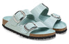 Birkenstock(WMNS) Arizona Big Buckle Nubuk Leather Narrow Fit 'Teal'