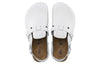 BirkenstockKay SL Natural Leather Narrow Fit Sandals 'White'